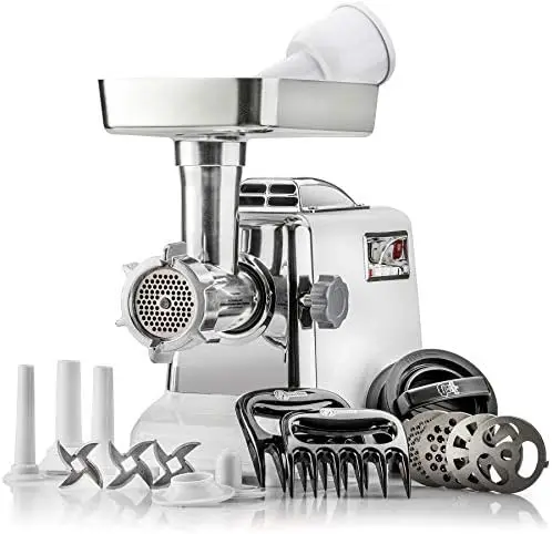 

International Megaforce 3000 Powerful Air Cooled 5-In-1 Meat Grinder \u2022 Sausage Stuffer (3 Sizes) \u2022 Kubbe Maker \u2022