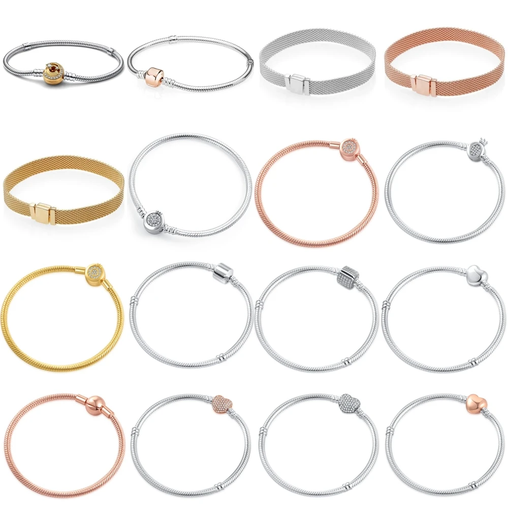 Высококачественные браслеты-подвески в форме сердца с короной луной звездой