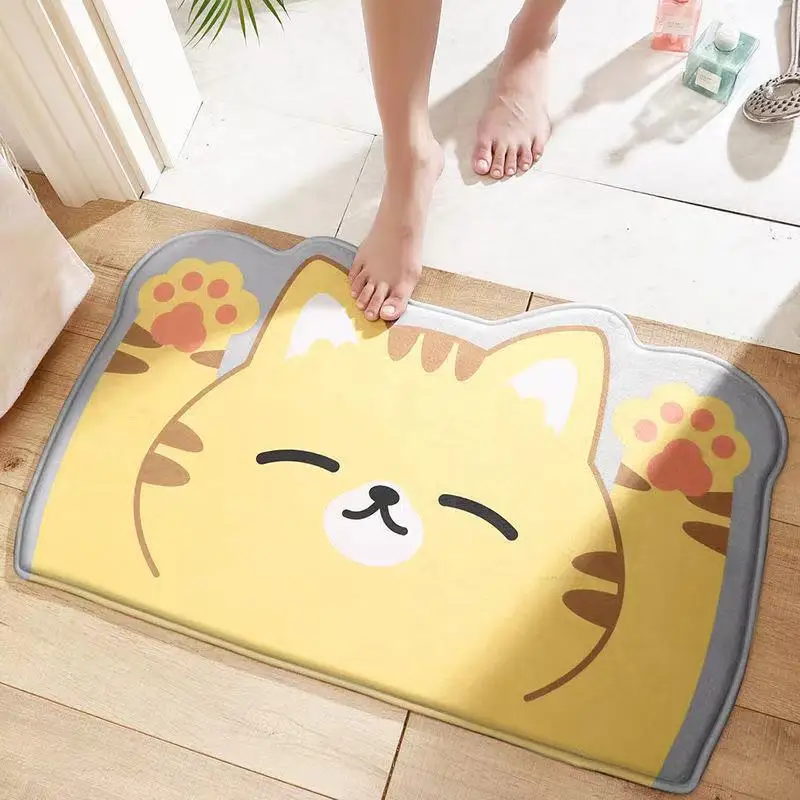 

Cute Cartoon Carpets Fur Doormats Rugs Floor Mats Home For Bathroom Living Room Entrance Door Kitchen Bed Hallway Decor