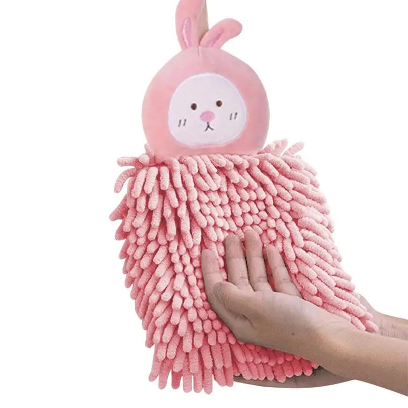 

Полотенце для рук из синели, Мультяшные быстросохнущие ранние полотенца из синели, мягкие плюшевые быстросохнущие полотенца для рук с подвеской для