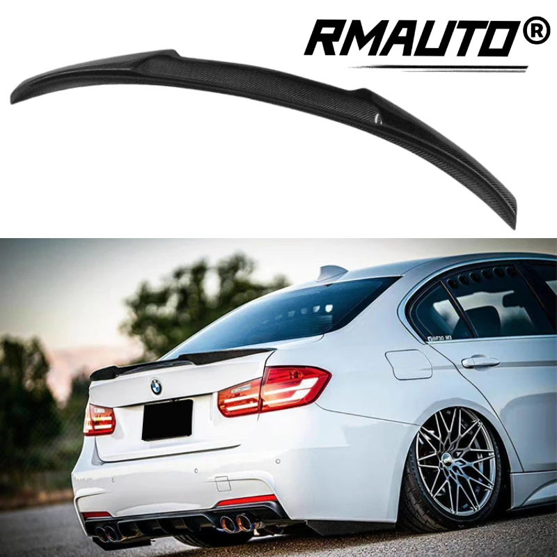 

RMAUTO Carbon Fiber M Style Rear Trunk Spoiler Wing For BMW F30 3 Serie Sedan F80 M3 2013-2018 Rear Wing Spoiler Lip Car Styling