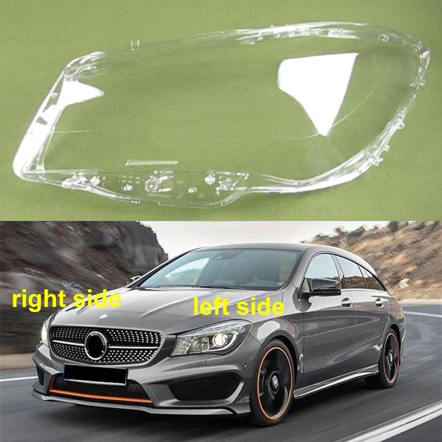 

For 2013-2016 Benz W117 CLA 180 200 220 250 260 Headlight Lamp Shade Headlamp Transparent Lampshade Cover Lens Plexiglass