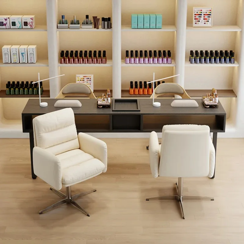 Wood White Modern Nail Tables Manicure Makeup Professional Black Living Room Mesa Manicura Salon Furniture MR50NT