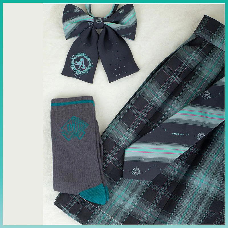 

Kawaii Hatsune Miku Joint Jk/dk Uniforms Role Play Bow Tie Cartoon Tie Bow Tie Socks Handsome Student Cute Girl Festival Gift