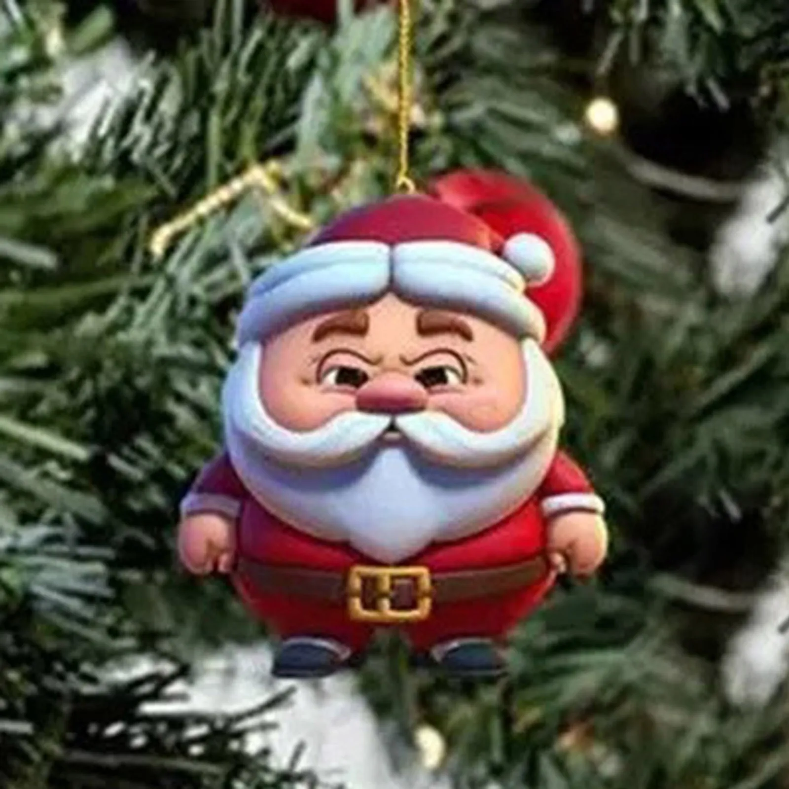 Рождественские елочные украшения Санта-Клауса 2023 интерьер автомобиля акриловая