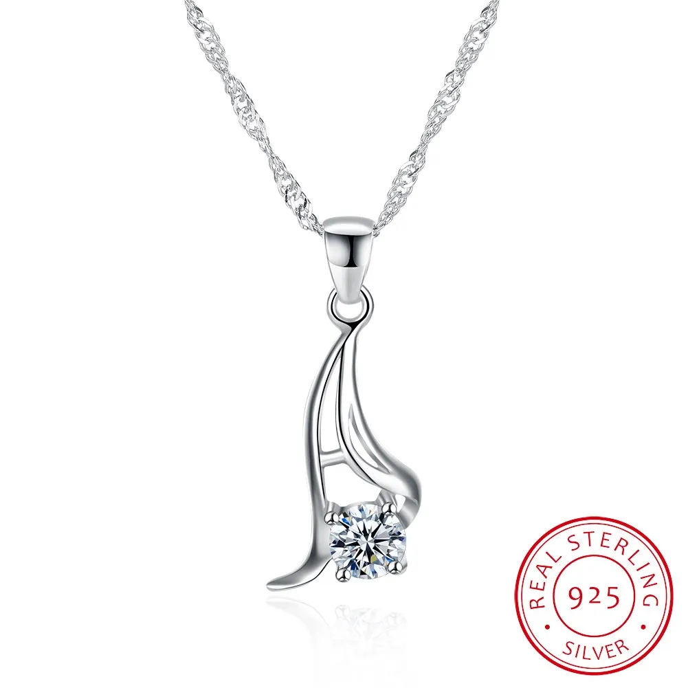 

Sterling Silver Necklace Fashion Zircon Necklace Novel Popular Cute Necklace
