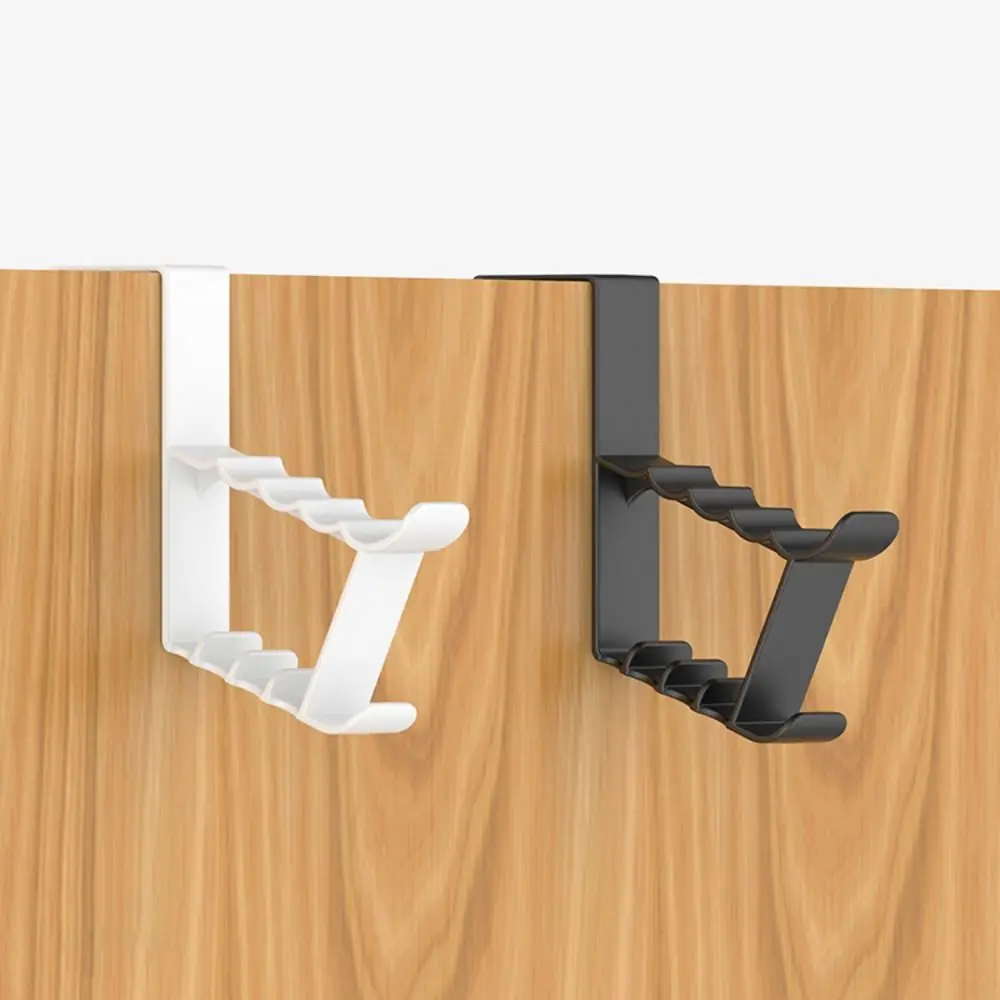 

Plastic Door Back Hook Double Hanging Black/White Door Hanger Double-Hook Space Saving Clothes Hanging Rack Living Room