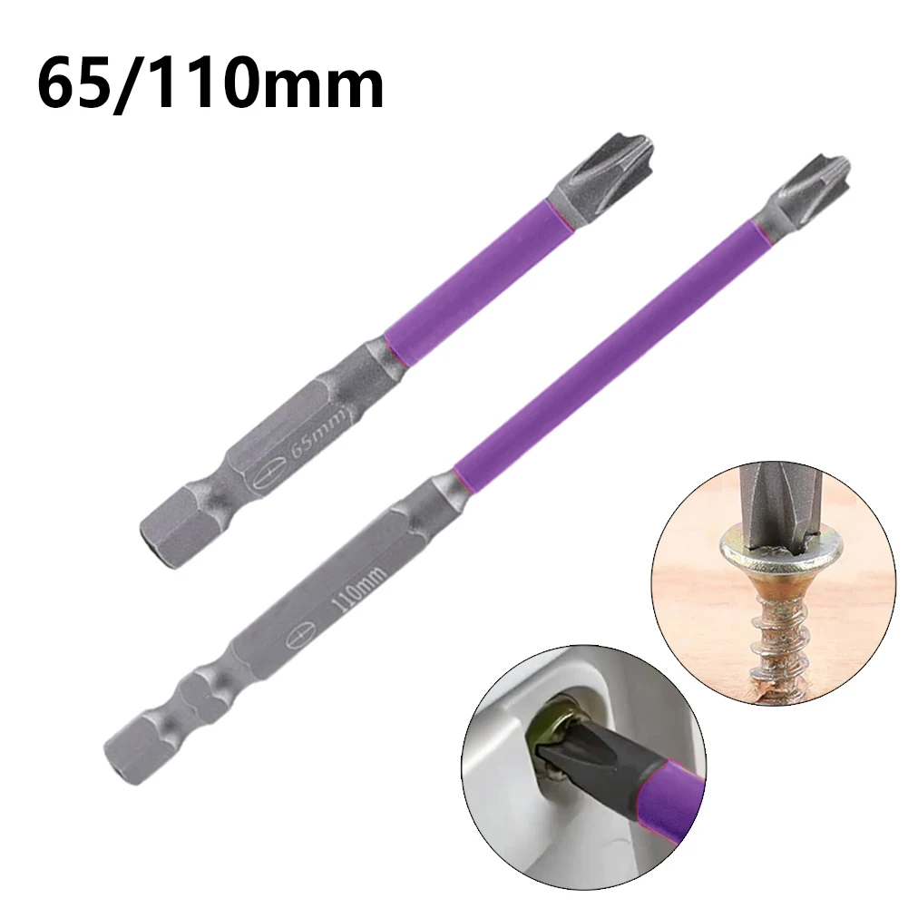 

1/2pcs 65/110mm FPH2 Magnetic Special Cross Screwdriver Bit Set Electrical Tools For Professional Electrician Power Hand Tools
