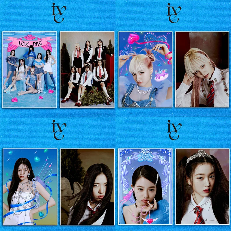 

2Pcs/Set Wholesale Kpop IVE New Album LOVE DIVEHD Photo Art Picture Room Home Decor Wall Stickers Wall Decor Fans Collection
