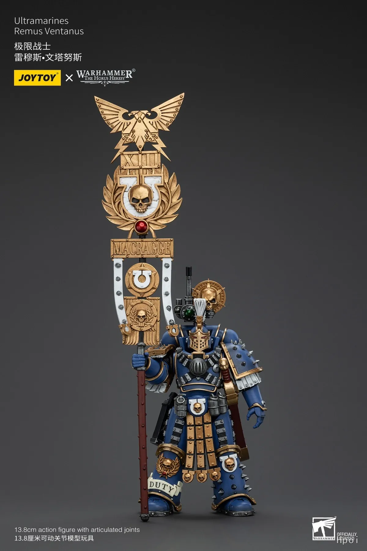 Фото 【UA】JOYTOY Warhammer 40K Масштабные фигурки 1/18 Ультрамаринов Ремус Вентанус: модели, игрушки, подарки №5