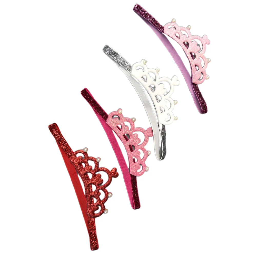 

4pcs Headbands Glitter Hair Band Photo Props Headband Headwear for Babies Kids