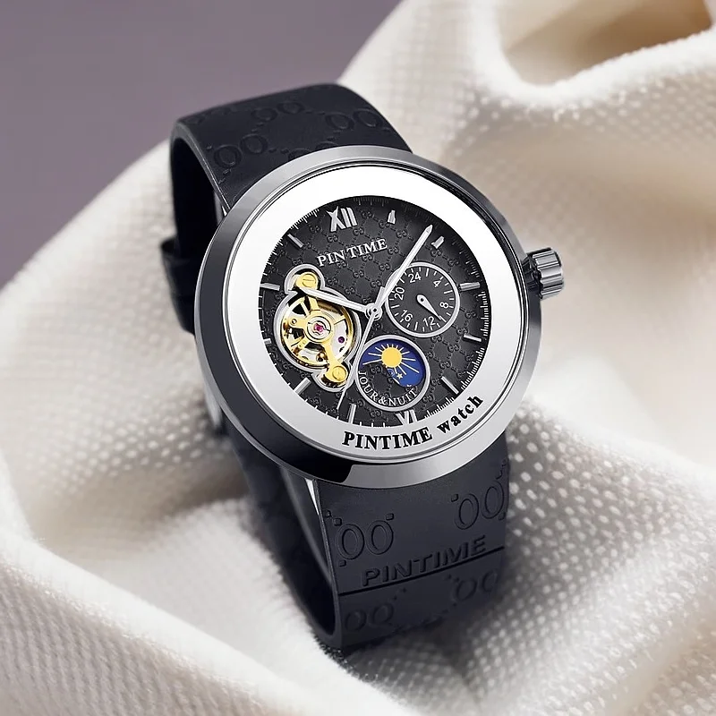 Часы мужские автоматические механические наручные часы с оригинальным