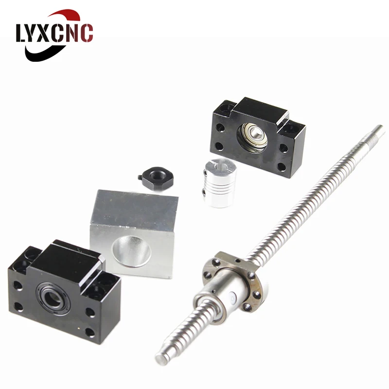 Комплект шариковых винтов CNC SFU1204 SFU1605: шариковый винт 12 мм Концевая обработка +