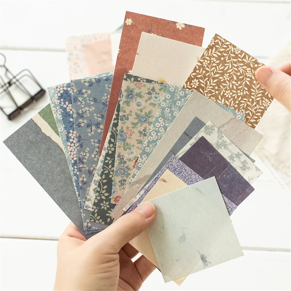 

60sheets/pack Village Garden Series Material Paper Floral Diary Handbook Decoration Scrapbooking Collage Supplies