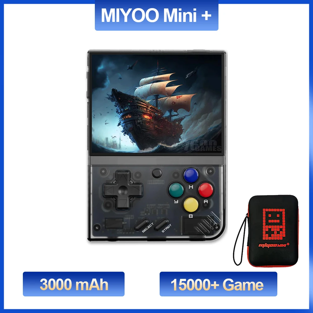 Портативная Ретро игровая консоль MIYOO Mini Plus 3 5 дюйма IPS HD экран операционная