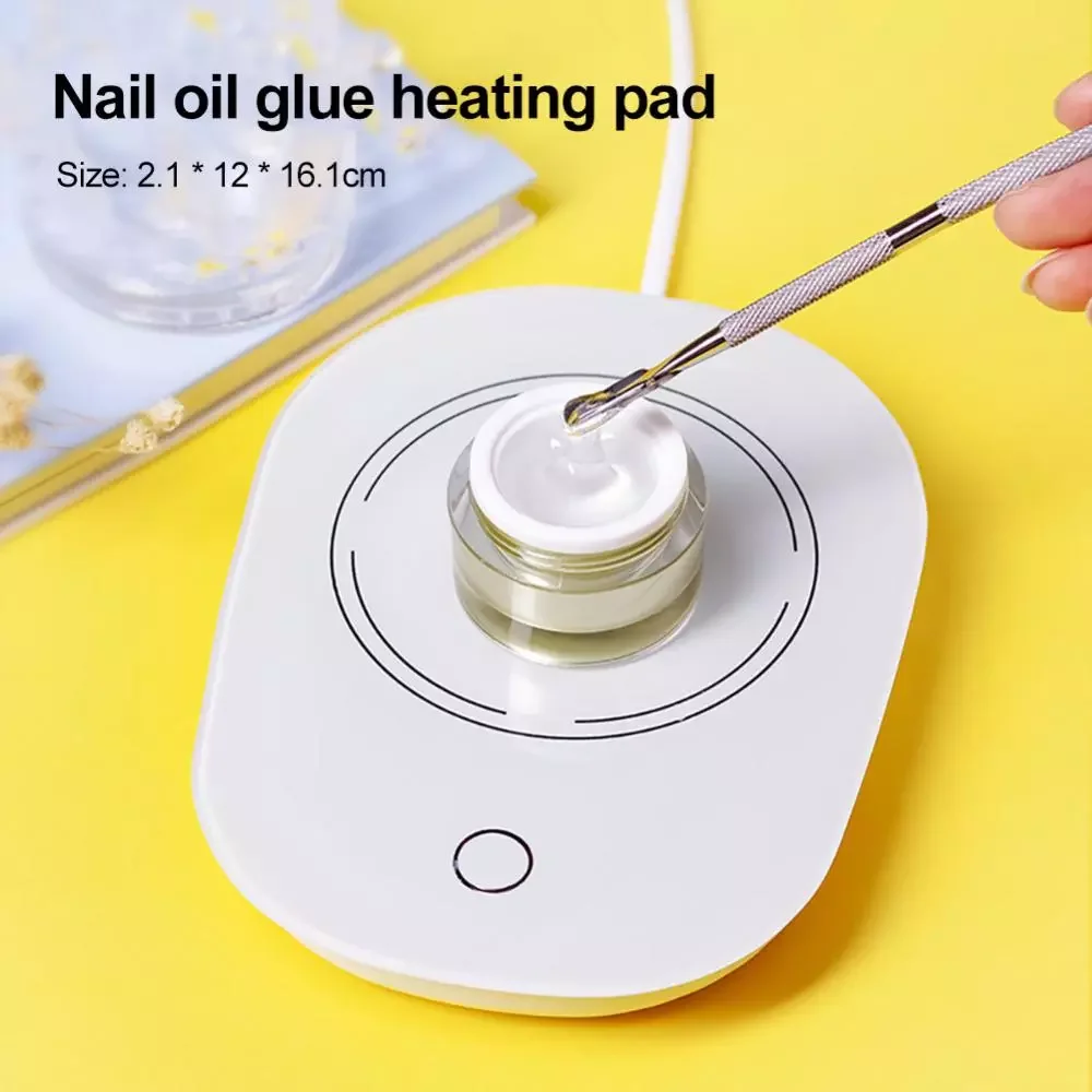 

NEW2023 Manicure Accessories Nail Art Heating Pad Nail Polish Soak Off Gel Extension Gel Heater Manicure Tool 220V for US plugs