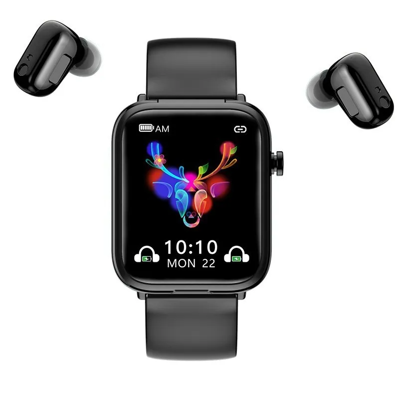 

Smart Watch X8 TWS Of Bluetooth Smartwatch Headset Wireless Earphones Two in One Call Music Weather Sport Band For Android IOS