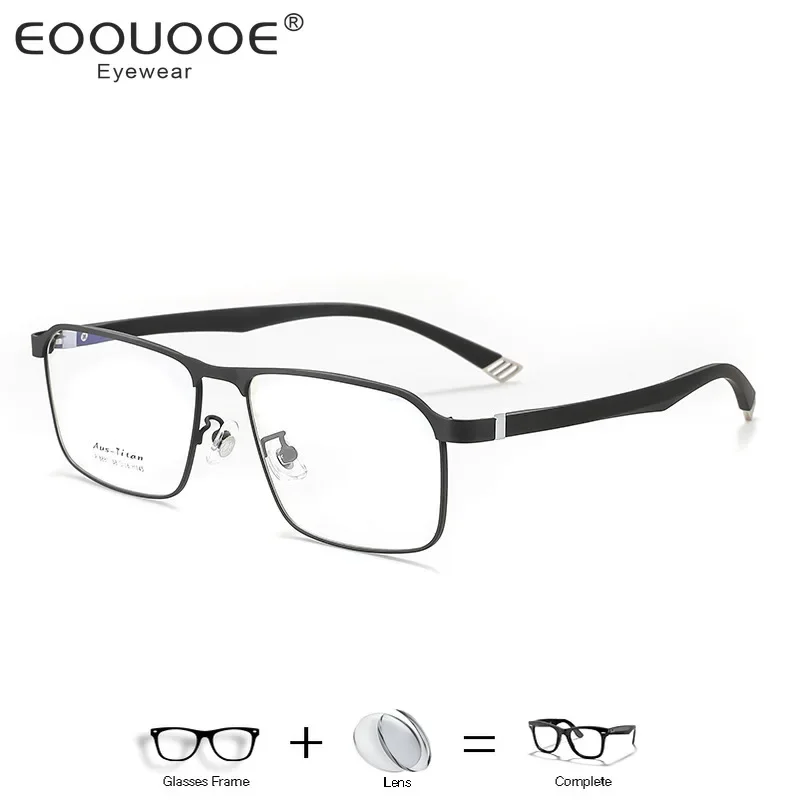 EOOUOOE квадратные прогрессивные очки по рецепту из сплава для мужчин и женщин