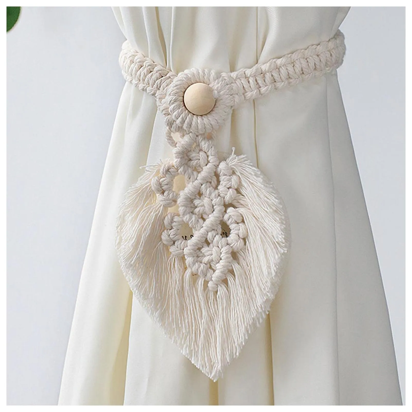 

Хлопковые подхваты для штор макраме