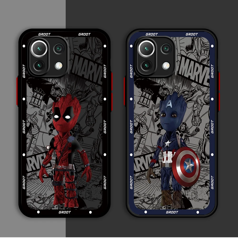 Чехол для телефона Marvel Groot Redmi 9 9A 9i 9C 9T 10 2022 10C 10A 12 4G 12C 13C 5G K40 Pro A1 Plus A2