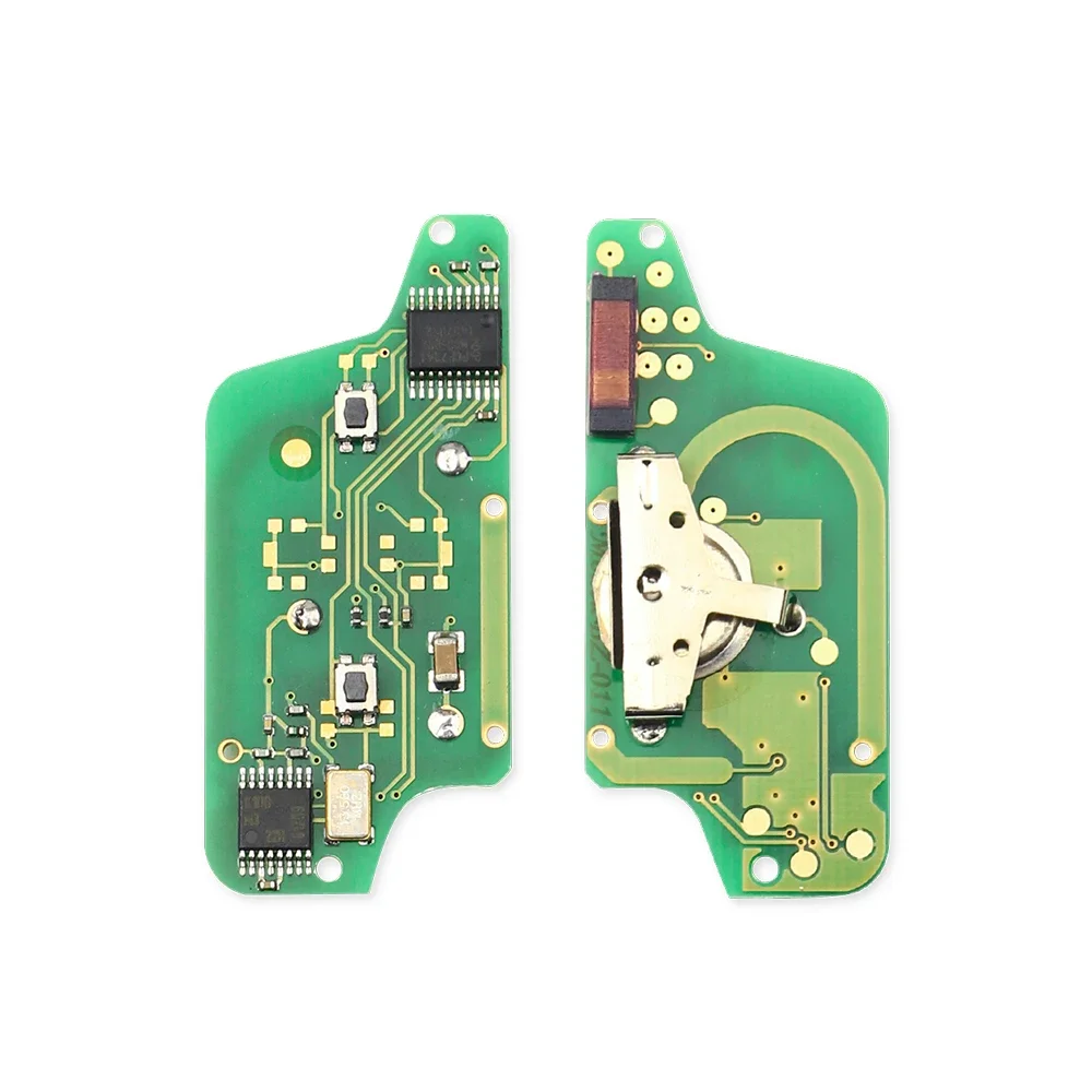 

KEYYOU для Peugeot 207 208 307 308 408 Partner для CITROEN C2 C3 C4 C5 ASK/FSK дистанционный ключ электронная печатная плата 2/3 кнопка