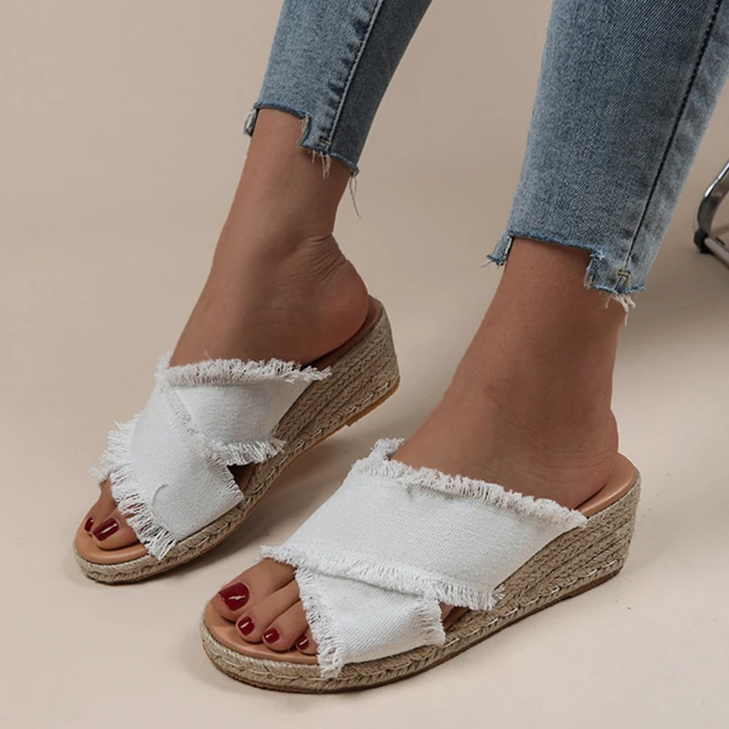 

Women Fashion Open Toe Thick Bottom Sandals Shoes Soft Women Shoe Outdoor Women's Sandals Slip On Ladies Shoes Female Footwear