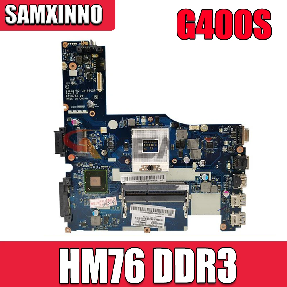 

VILG1/G2 LA-9902P MAIN BOARD For Lenovo G400S Laptop Motherboard 14 inch 90003099 SLJ8E HM76 DDR3