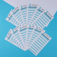 12 sheets budget cards with hole cash plan consumer cards budget business envelope letterhead loose leaf