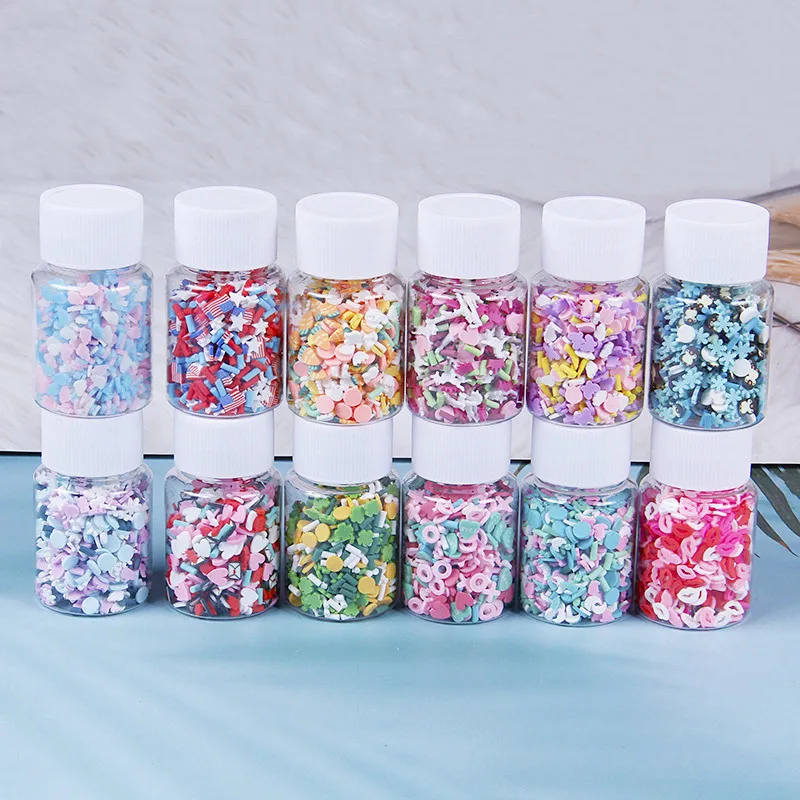 

1Box Mix Heart Animal Fruit Clay Beads Manicure Nail Art Beads Epoxy Resin Mold Fillings Diy Jewelry Nail Ornaments Accessories