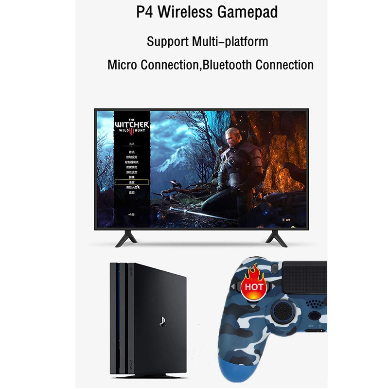 Беспроводной пульт дистанционного управления для Ps4 геймпад 6 осей двойная