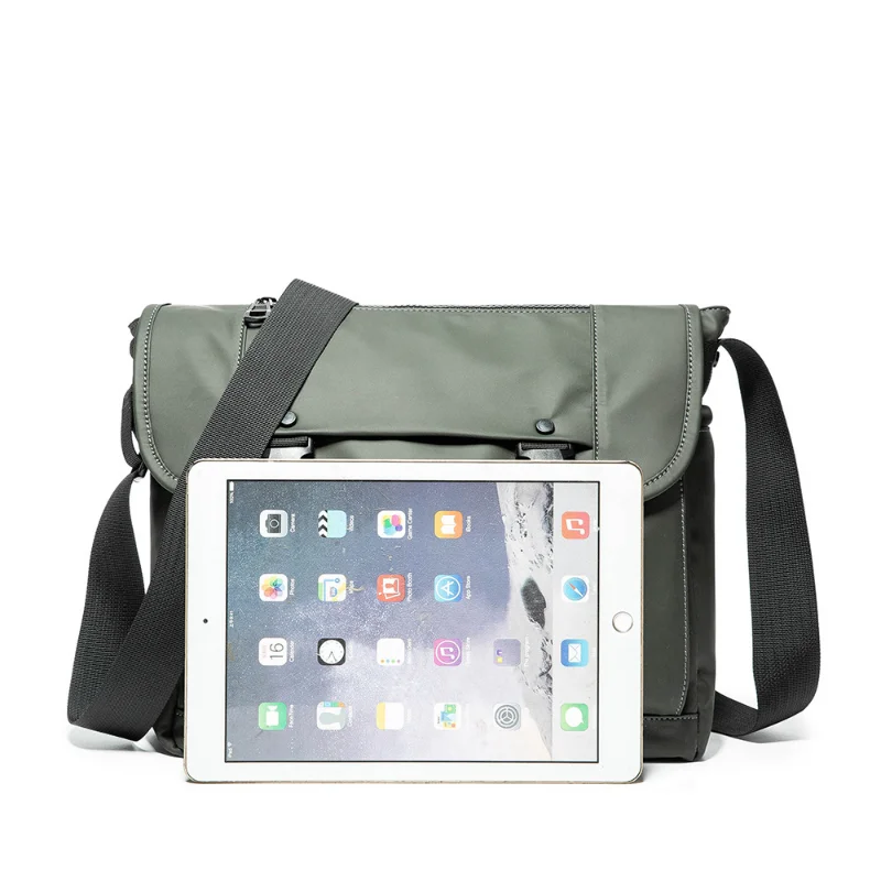 Men's PU Crossbody Bag Business Commuting Simple Postman Anti-splash Vintage Tooling Shoulder Bags сумка через плечо for мужской