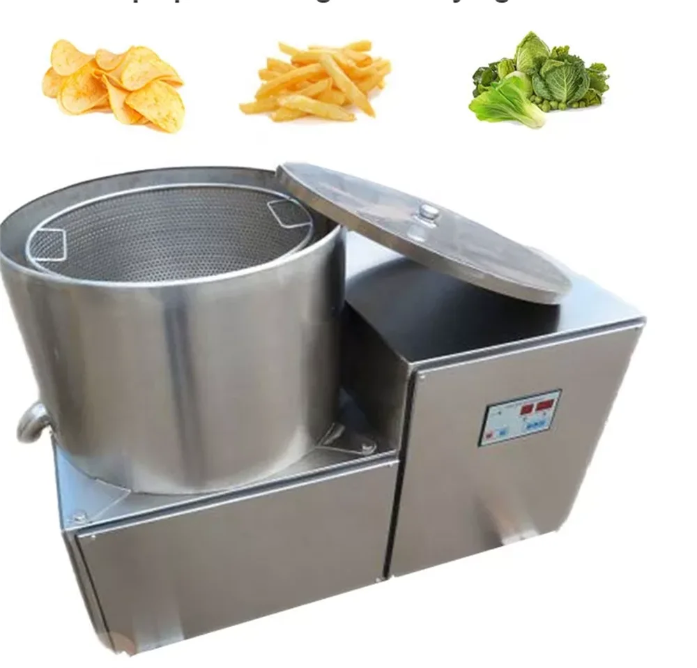 

Electric Centrifugal Salads Food Dehydrator Deoiling Dehydration Commercial Potato Residue Dewatering Machine
