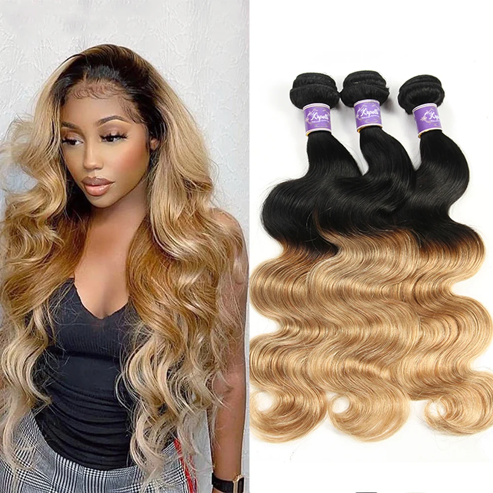 Ed Hair Weave Extensions For Women 1b/27