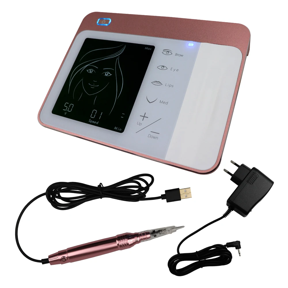 

Electric type Rotary Full touch screen digital machine kit permanent makeup Tattoo Machine for Eyebrow