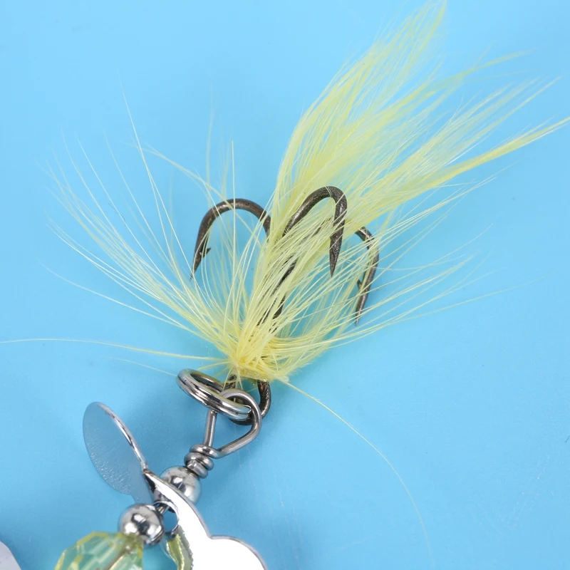 Рыболовная приманка Long литой Спиннер двойная хвостовой винт форель для ловли