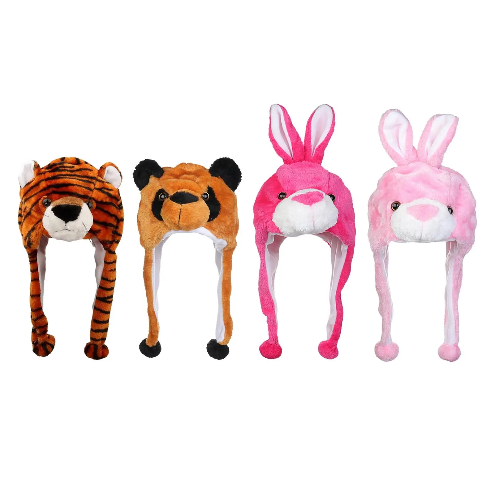 

Cute Plush Animal Hat Party Costume Hat Cosplay Headwear Beanie Headgear
