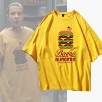 new arrvial bennys burger elevens tshirts hot sell stranger things cotton graphic tee tops casual streetwearing unisex tshirt