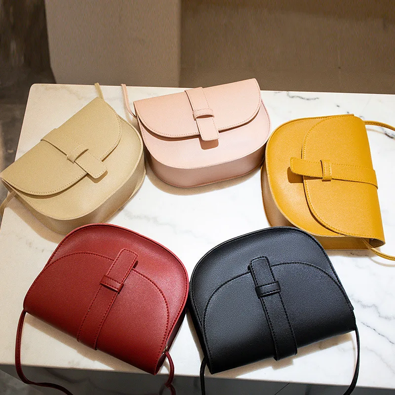 

Stylish Saddle Bag Small PU Leather Crossbody Bags for Women 2022 Female Shoulder Chest Bag Small Mobile Phone Purse Handbags