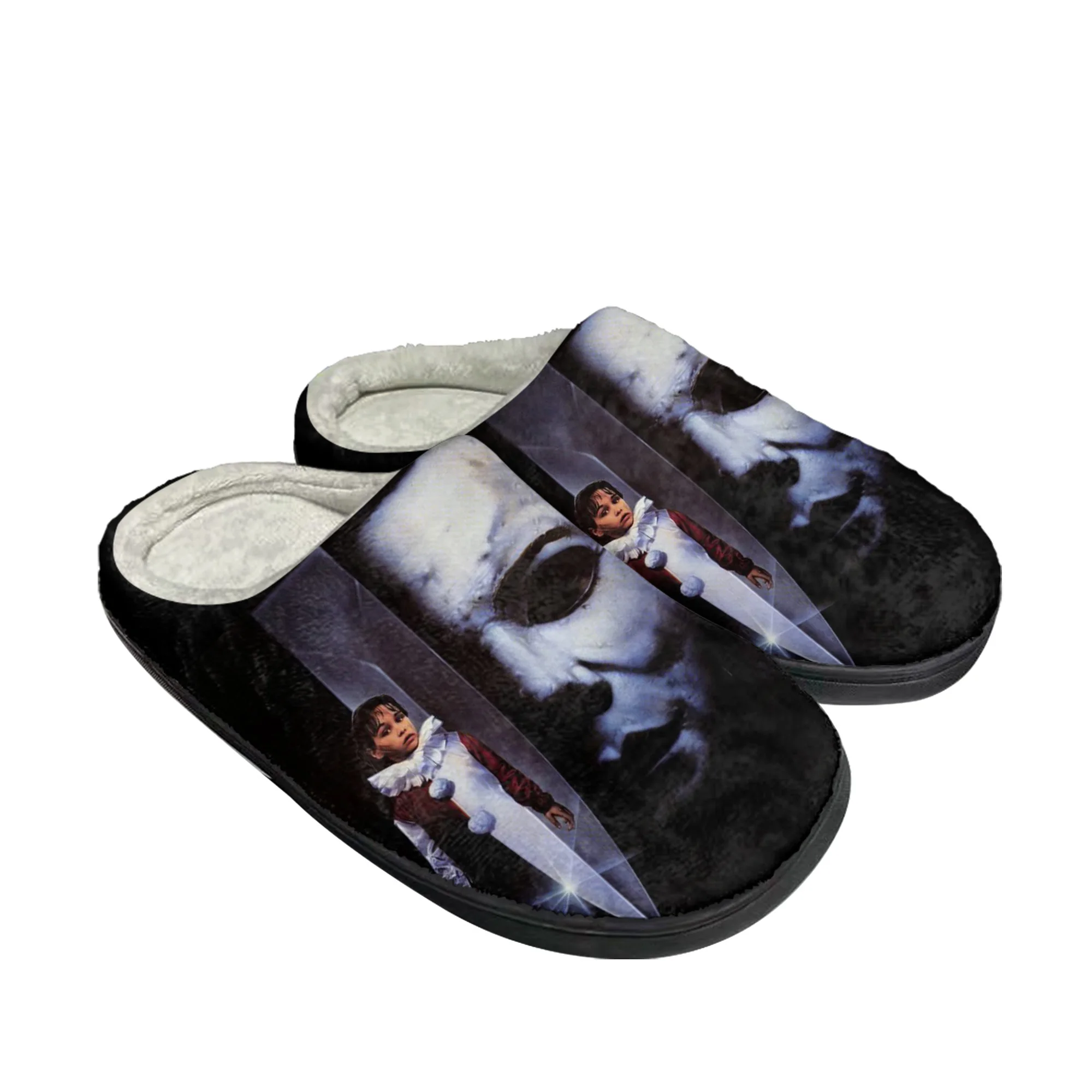 

Hot Horror Halloween Home Cotton Custom Slippers Michael Myers Mens Womens Sandals Plush Casual Keep Warm Shoes Thermal Slipper