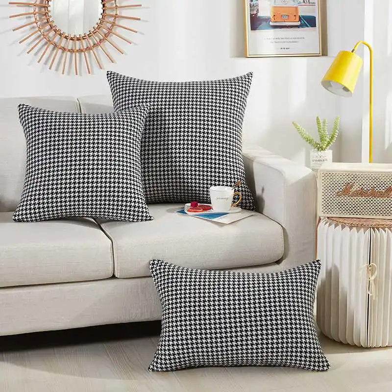 

30x50cm Home Lattice Pillowcase Cushion Cover Sofa Car Back Cover Pillowcase Car Pillowcase