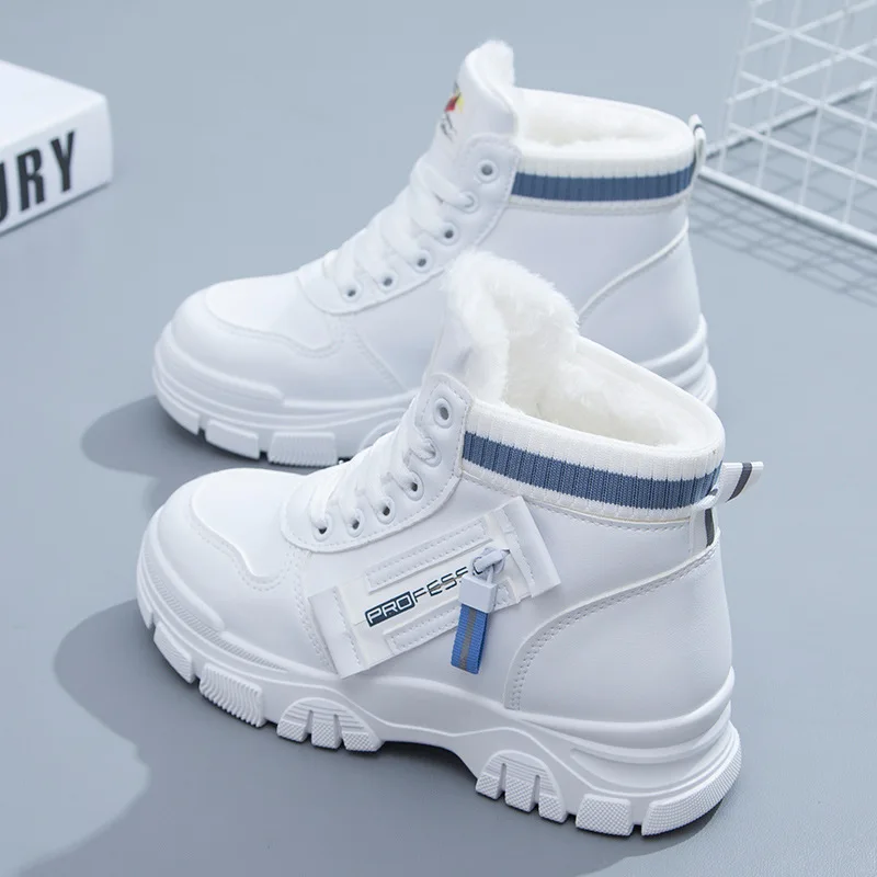 's Winter 2021 New 6 Boots Plush Warm Chunky Sneakers Women 