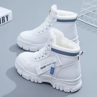 platform boots womens winter 2021 new martin boots plush warm chunky sneakers women waterproof ankle snow booties woman shoes