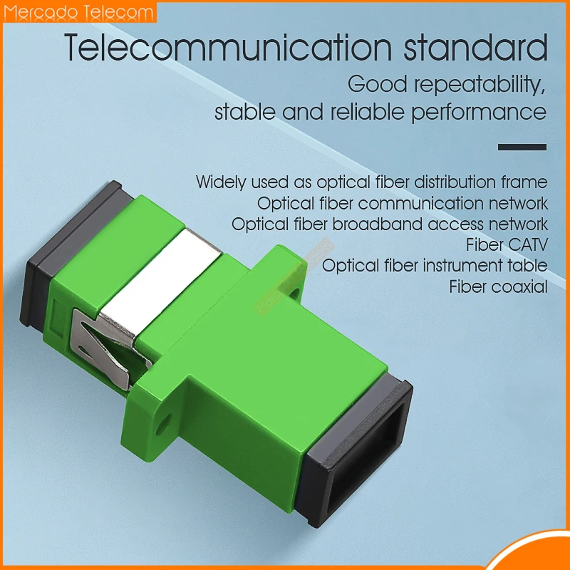 50-400Pcs Lot Fiber Optic Connector Adapter SC/UPC SM Flange Singlemode Simplex SC-SC APC Coupler Special Wholesale to Brazil
