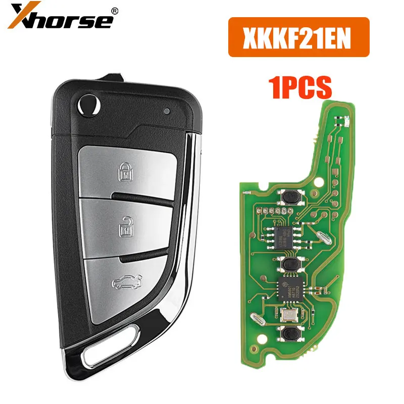 

1PCS Xhorse XKKF21EN VVDI Wired Remote Key KNIFE 2 Style(Flip-3BTN) Remote Key for VVDI VVDI2 Key Tool English Version Car Key