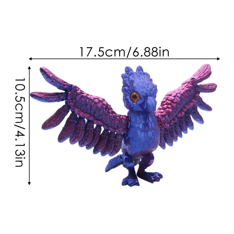 3D Печатный Орл реалистичный скульптура Новинка экшн-фигурки с подвижными