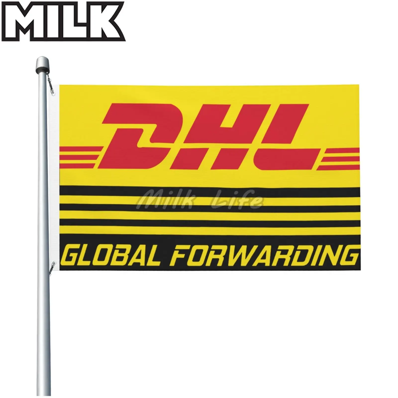 

Двусторонняя печать Dhl Global переадресационный флаг с люверсами для помещений и оформления интерьера для гаража, дома, комнаты, бара, паба