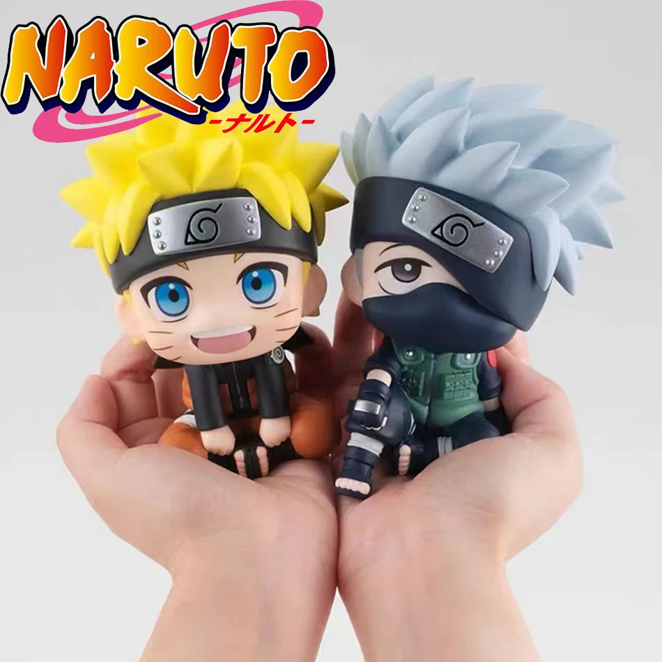 

9cm Anime Naruto Figure Uzumaki Naruto Kakashi Uchiha Sasuke Itachi Cute Toys Q Figurine Car Decoration Collection Model Toy