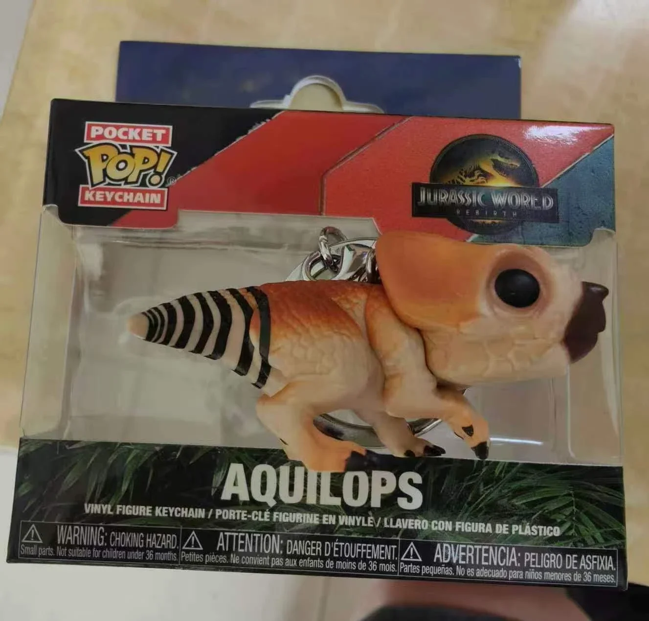 Фото Коллекционная фигурка FUNKO Pocket Jurassic: Теризинозавр, Аквилопс, Велоцираптор, Синий Тираннозавр Рекс — Брелок-фигурка, подарок, игрушка №5