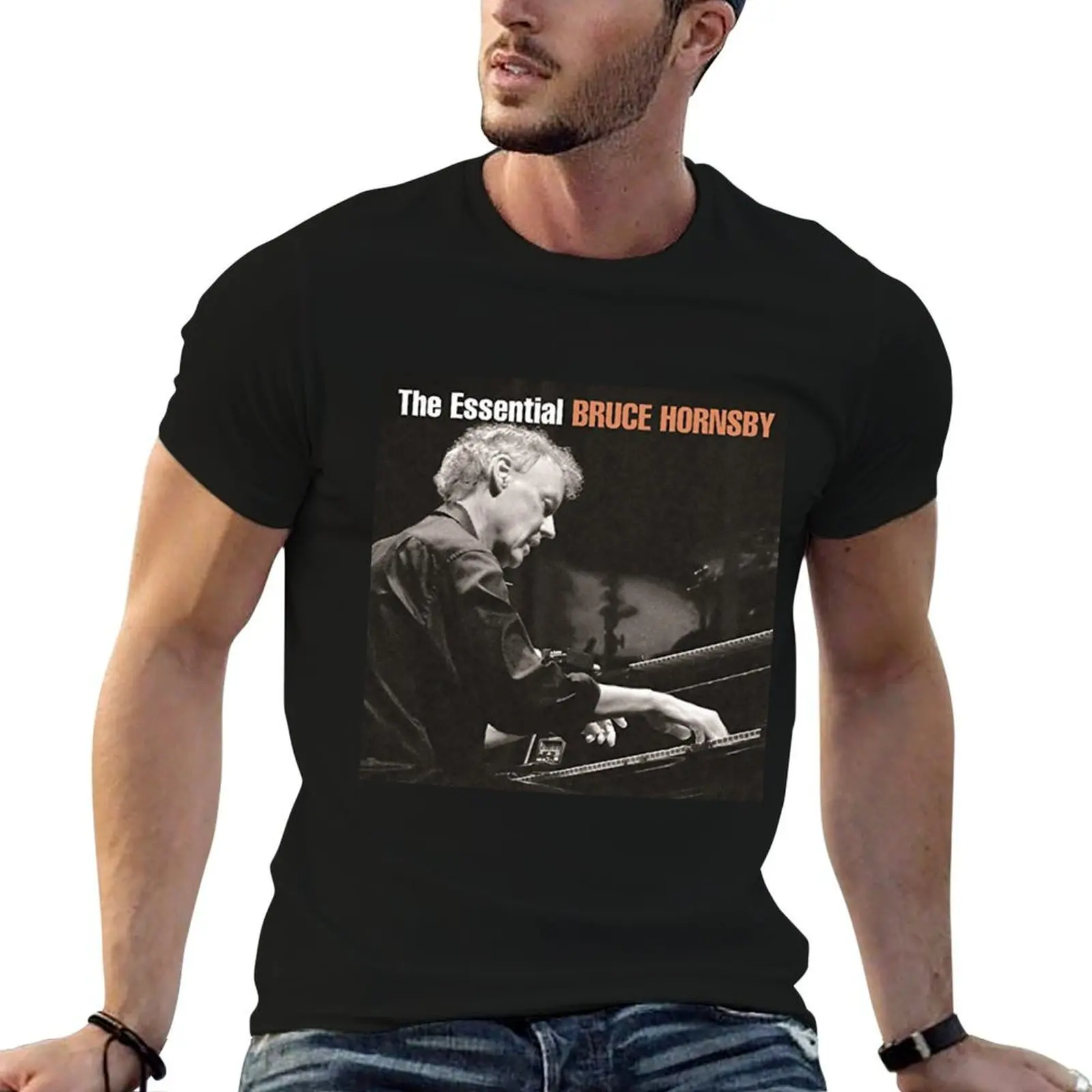 Фото Футболка The Essential Bruce Hornsby, несминаемая, больших размеров №1