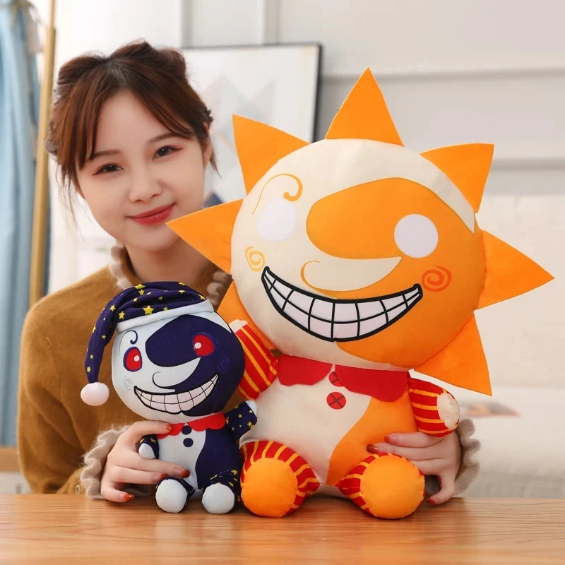 

2022 Sundrop Fnaf Plush Toy Soft Stuffed Moondrop BOSS Game Character Horror Doll Peluche Toys for Children's Toys Easter Gifts